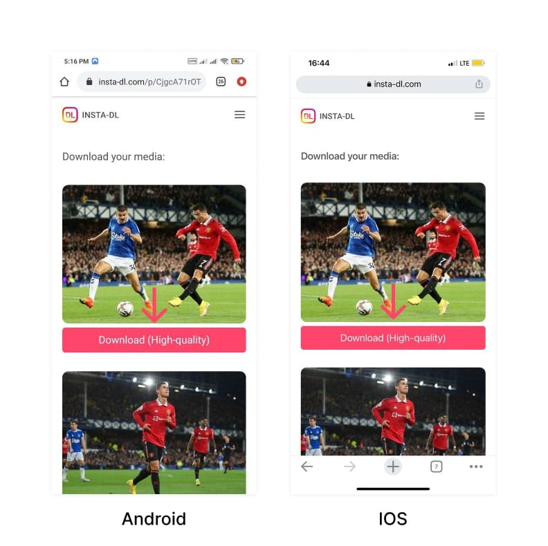 How to download Instagram Carousel [Step four]